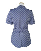 GUCCI - GG Monogram-Jacquard Cotton Jacket Sz 40