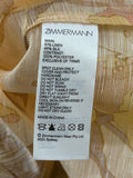 ZIMMERMANN - Tempo Scalloped Shirt in Yellow Sz 1