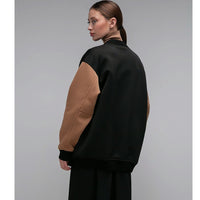 MAX MARA - Black Verace Logo Bomber Jacket Sz 42