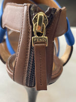 FENDI - Blue Strap Sandals /Heels Sz 38