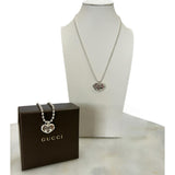 GUCCI - Love Britt Interlocking GG Heart - AG Silver & Opal Necklace & Bracelet