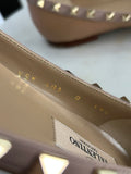 VALENTINO - Nude Ballerina Rockstud Flats Sz 39.5