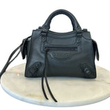 BALENCIAGA - Neo Classic Black Mini City Bag