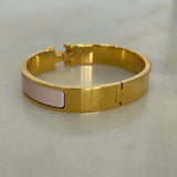 HERMÈS - Clic H Bracelet Rose Candeur GM