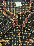CHANEL - Black & Gold Tweed Jacket Sz 38