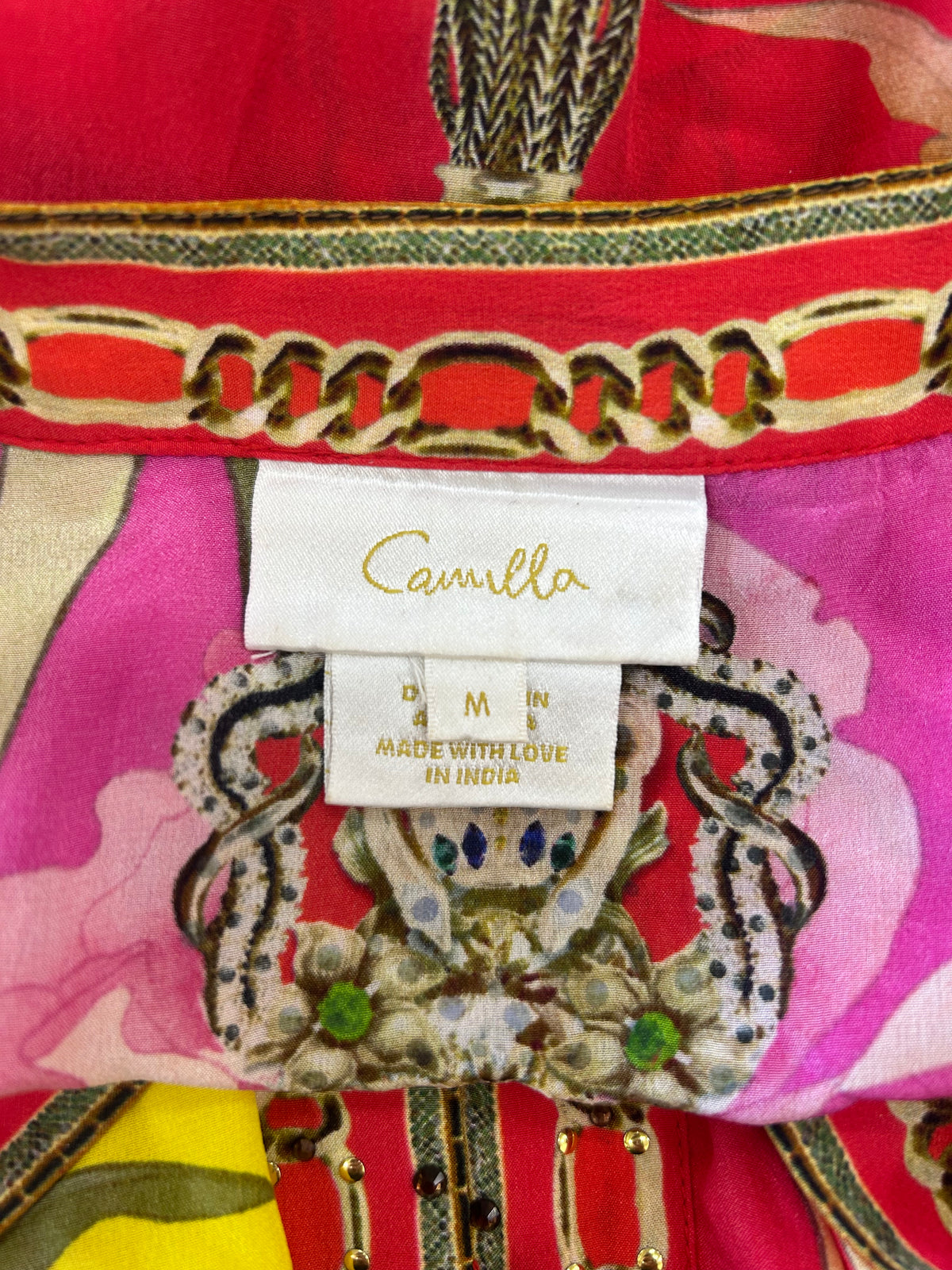 CAMILLA - The Beetles Kimono Sleeve Dress Sz M