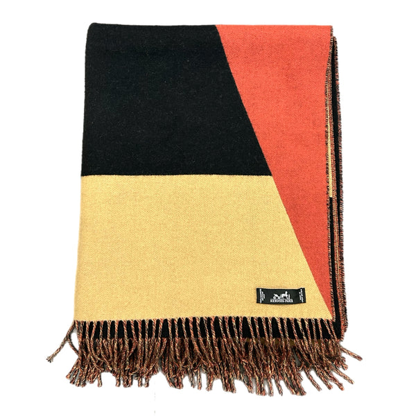 HERMÈS - Cashmere Fringe Large Stole Shawl