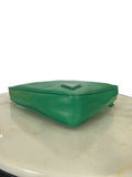 PRADA - Green Leather Triangle Shoulder Bag