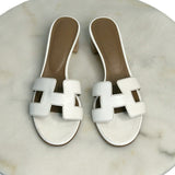 HERMÈS - Oasis Sandal in Blanc Sz 38.5