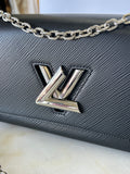 LOUIS VUITTON - Twist MM Chain Bag - Black & Silver