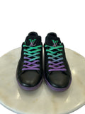 LOUIS VUITTON - Black Gradient Logo Luxembourg Sneakers Sz 9.5