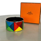 HERMES - Enamel Bangle Clous En Trompe L’oeil - Multicolour