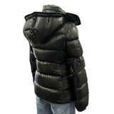 MONCLER - Berre Giubbotto Black Hooded Down Jacket Sz 1