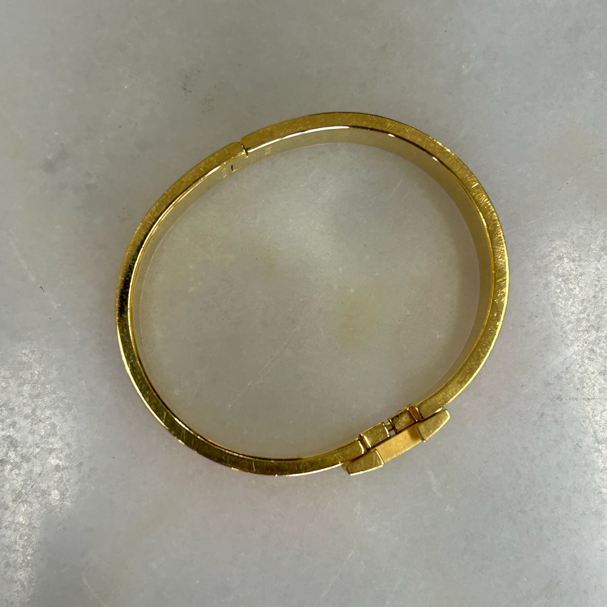 HERMÈS - Clic H Bracelet Orange & Gold GM