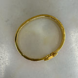 HERMÈS - Clic H Bracelet Orange & Gold GM
