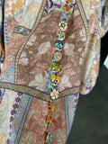 ZIMMERMANN - Kaleidoscope Buttoned Mini Dress Sz 3