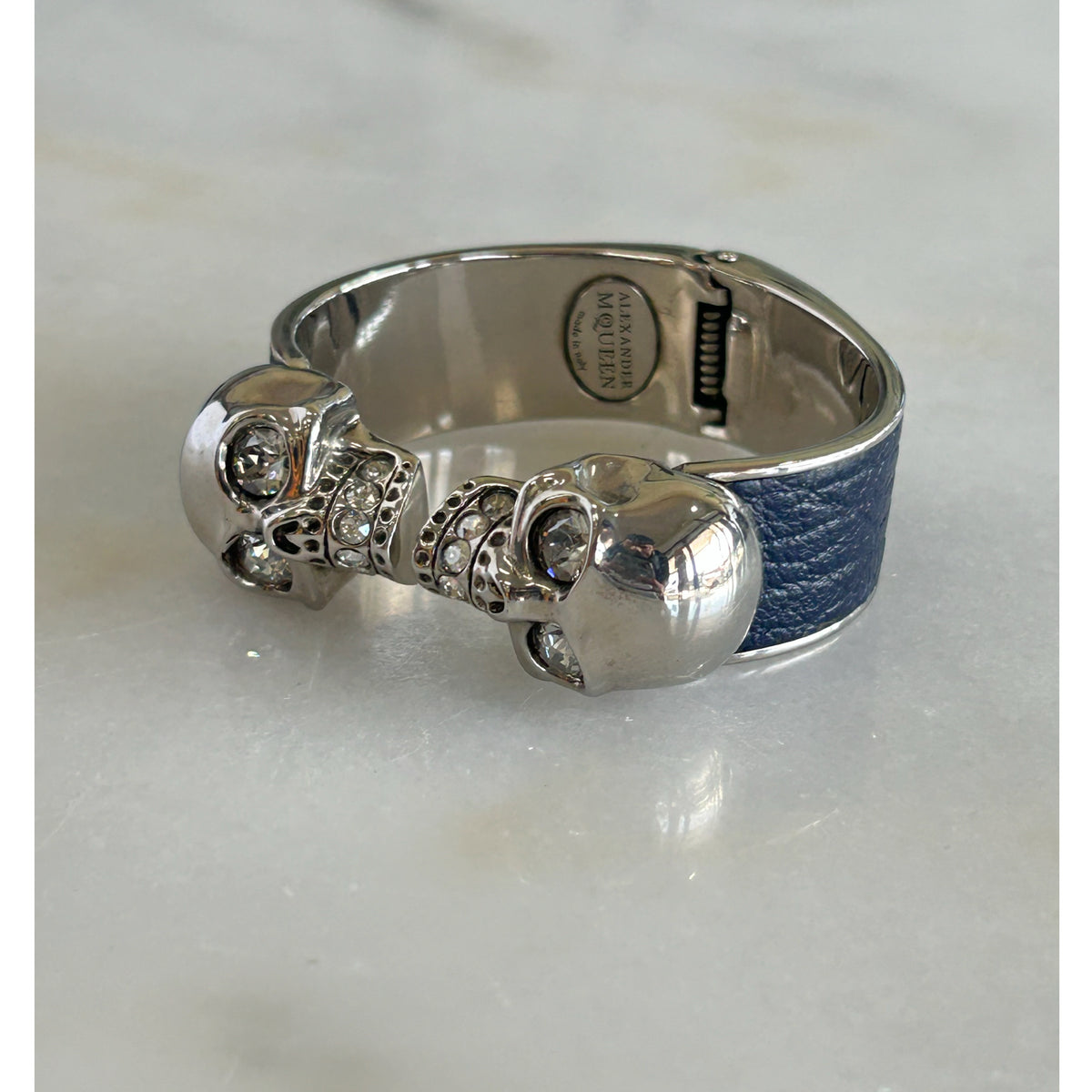 Alexander McQueen - Twin Crystal Skull Cuff Bracelet
