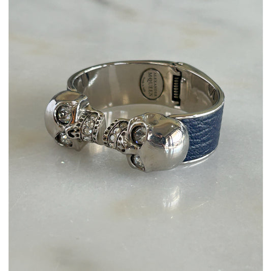 Alexander McQueen - Twin Crystal Skull Cuff Bracelet