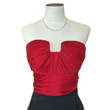 ALEXANDER McQUEEN - Red Silk Bustier Sz 44