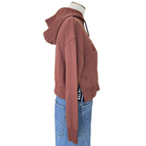 BALMAIN - Cropped Logo Hooded Jumper Sz XS
