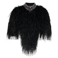 CAMILLA - Lady Of The Moon Feather Beaded Gilet Sz S