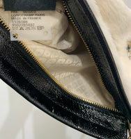 LONGCHAMP - Crystal Embellished Fur & Patent Leather Bag