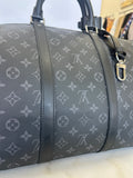 LOUIS VUITTON - Keepall Bandoulière 55 Monogram Eclipse