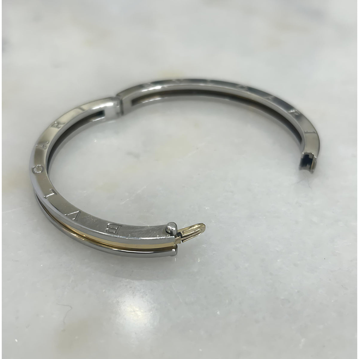BVLGARI - B.Zero1 18k Gold & Steel Bracelet