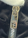 DOLCE & GABBANA - Velvet Hooded Jacket ‘Love Begets Love’ Sz IT 44