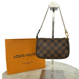 LOUIS VUITTON - Mini Pochette Accessories in Damier Ebene