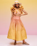 ZIMMERMANN - Postcard Ruffle Bodice & Maxi Skirt Set Sz 2