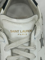 SAINT LAURENT - Silver Star Court Sneakers Sz EU 42