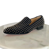 CHRISTIAN LOUBOUTIN - Dandelion Spike Black Loafers Men’s 42 EU
