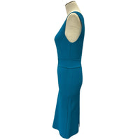 SCANLAN THEODORE - Ocean Blue Crepe Knit Dress Sz M