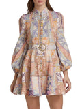 ZIMMERMANN - Kaleidoscope Buttoned Mini Dress Sz 3