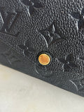 LOUIS VUITTON - Pochette Félicie Black Monogram Empreinte Leather