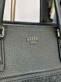 BALLY - Black Leather Brako Tote / Weekender Bag