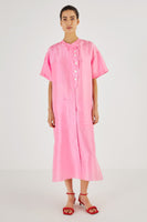 OROTON - Candy Pink Silk Dress Sz 14 (Suit 10-14)