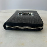 SAINT LAURENT - Cassandre YSL Croc Wallet