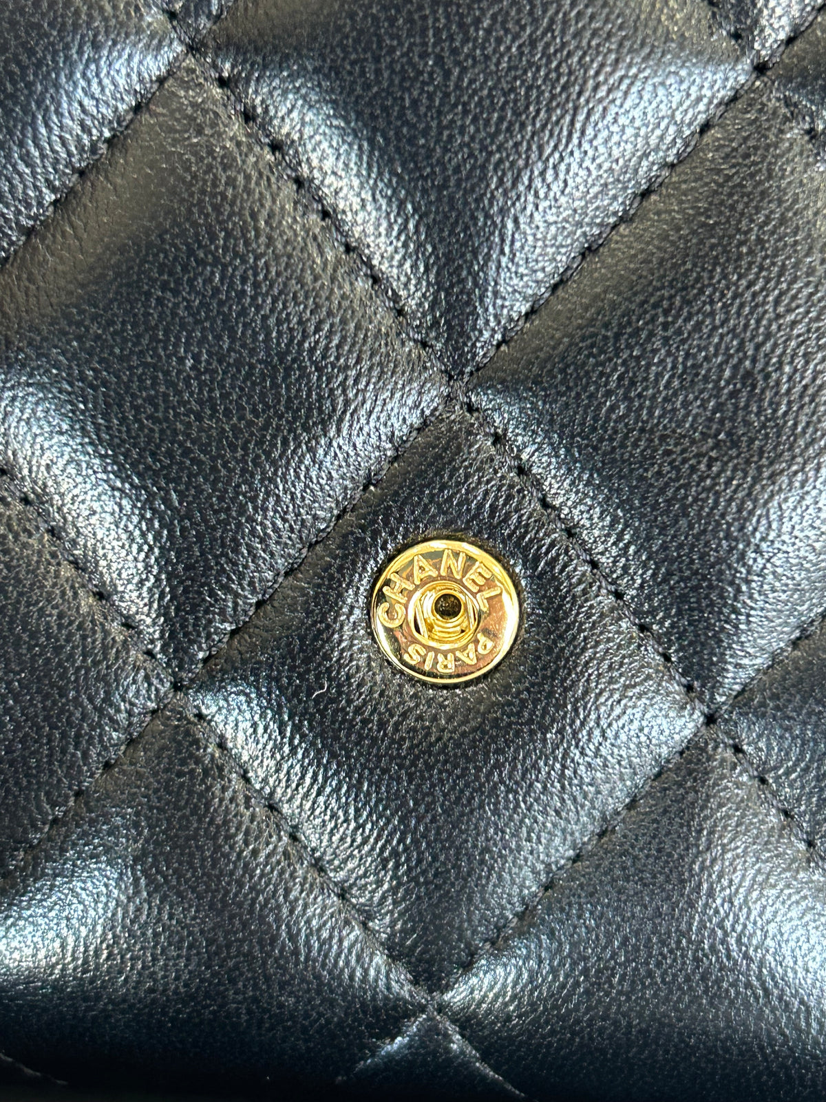 CHANEL - Classic Flap Long Quilted Black Wallet