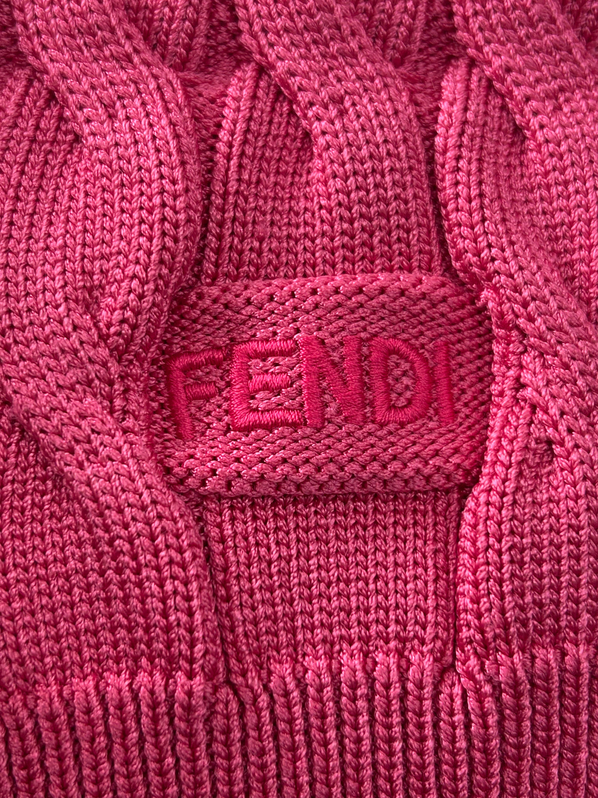 FENDI - *Current* Pink Cardigan & Skirt Set