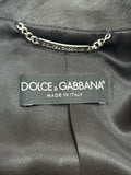 DOLCE & GABBANA - Lamb Leather Black Jacket Sz S / IT 40