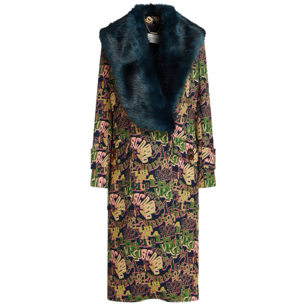 ZIMMERMANN - Celestial Removable Faux-Fur Coat Sz 3
