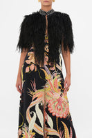 CAMILLA - Lady Of The Moon Feather Beaded Gilet Sz S