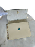 VALENTINO - Cream Leather Rockstud Crossbody Bag
