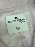 COURREGES Paris - Re-edition Vinyl Cropped Jacket 42 / Suit AUS 10