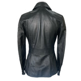 DOLCE & GABBANA - Lamb Leather Black Jacket Sz S / IT 40