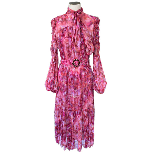 ZIMMERMANN - Garnet Kaleidoscope Tie Neck Gown Sz 3