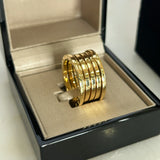 BVLGARI - 18K Yellow Gold B.Zero1, 5-Band Ring