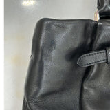PRADA - Black Nappa Leather Top Handle Bag
